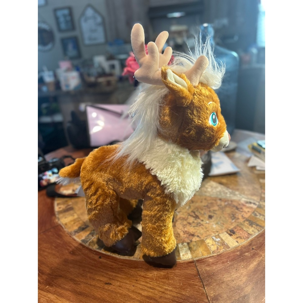 Build A Bear Merry Mission Donner Reindeer Plush Brown White Used Excellent Cond